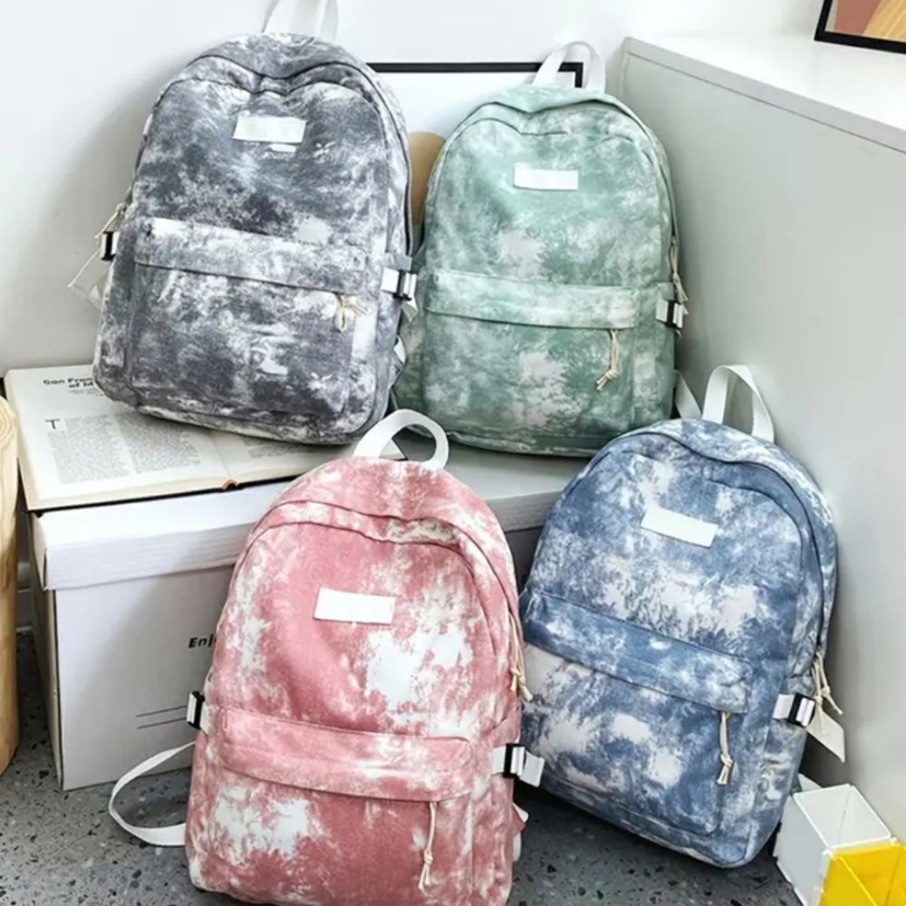 Grunge Street Style TieDye Backpack in Pastel Green | Back To School - Picture 2 of 11